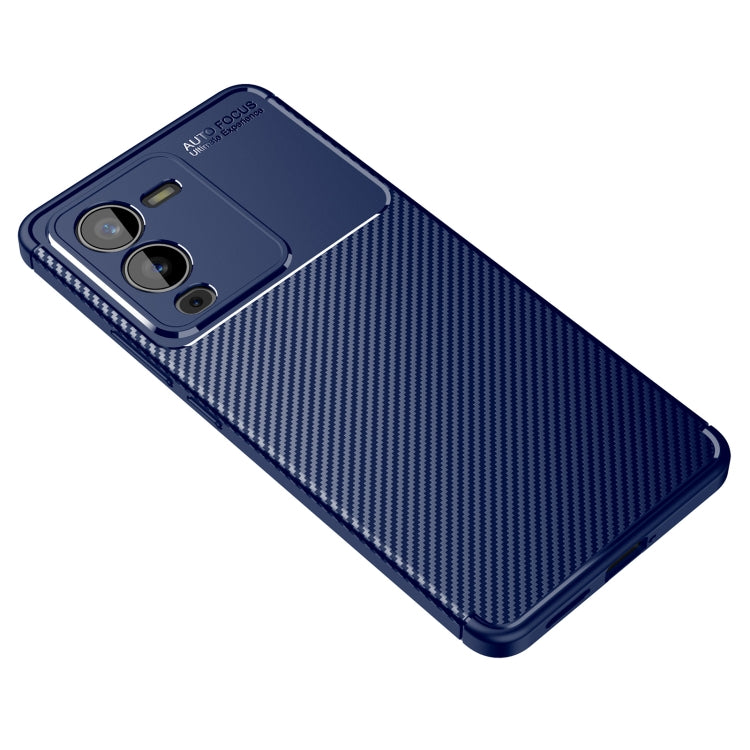 For vivo S15 Carbon Fiber Texture Shockproof TPU Phone Case