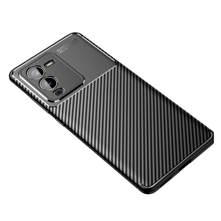 For vivo S15 Pro Carbon Fiber Texture Shockproof TPU Phone Case