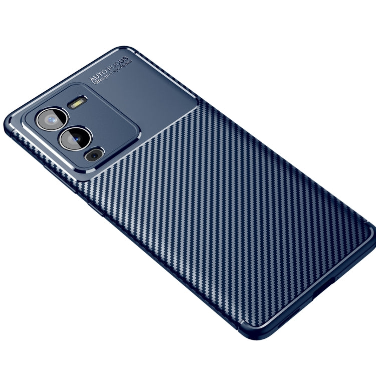 For vivo S15 Pro Carbon Fiber Texture Shockproof TPU Phone Case