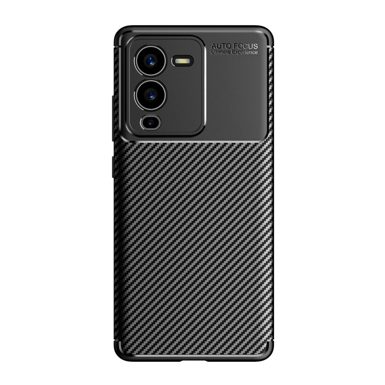 For vivo S15 Pro Carbon Fiber Texture Shockproof TPU Phone Case
