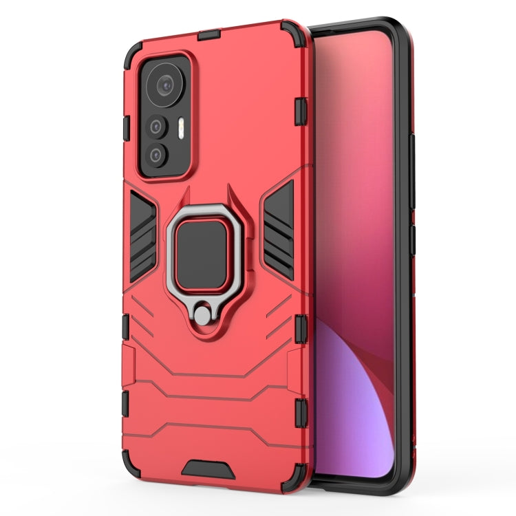 For Xiaomi 12 Lite Shockproof PC + TPU Phone Case with Magnetic Ring Holder
