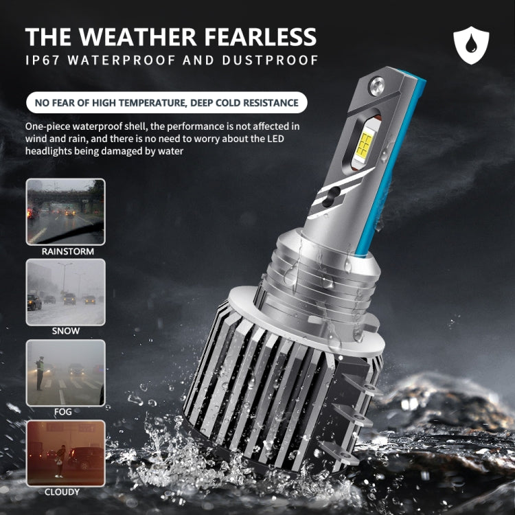 1 Pair B0019 P11 H15 80W 20000LM 6000K LED Bulbs Car Light