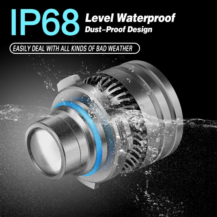 1 Pair 9005 3000K Golden Light DC 9-30V 20W 2500LM Car LED Canbus Fog Bulbs