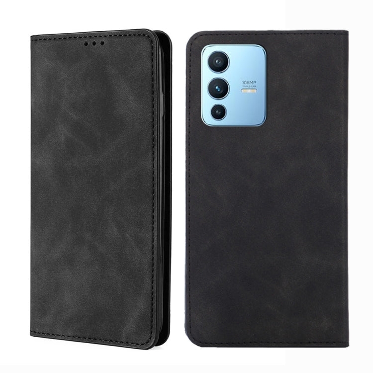 For vivo S12 Pro 5G / V23 Pro Skin Feel Magnetic Horizontal Flip Leather Phone Case