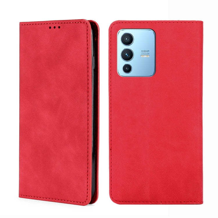 For vivo S12 Pro 5G / V23 Pro Skin Feel Magnetic Horizontal Flip Leather Phone Case