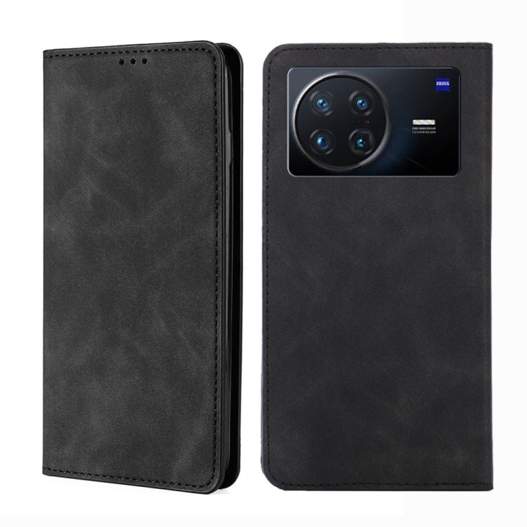 For vivo X Note 5G Skin Feel Magnetic Horizontal Flip Leather Phone Case