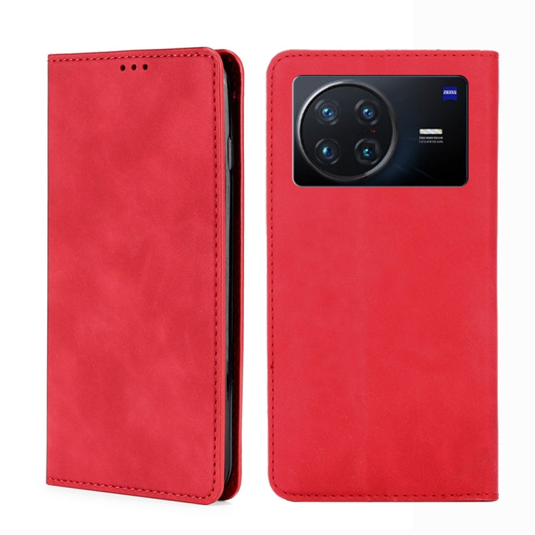 For vivo X Note 5G Skin Feel Magnetic Horizontal Flip Leather Phone Case