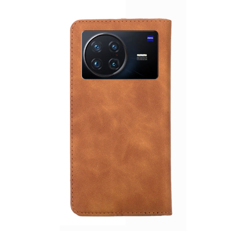 For vivo X Note 5G Skin Feel Magnetic Horizontal Flip Leather Phone Case