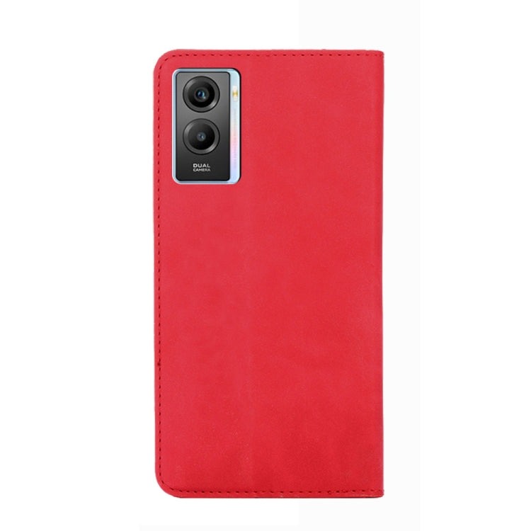 For vivo Y55s 5G Skin Feel Magnetic Horizontal Flip Leather Phone Case