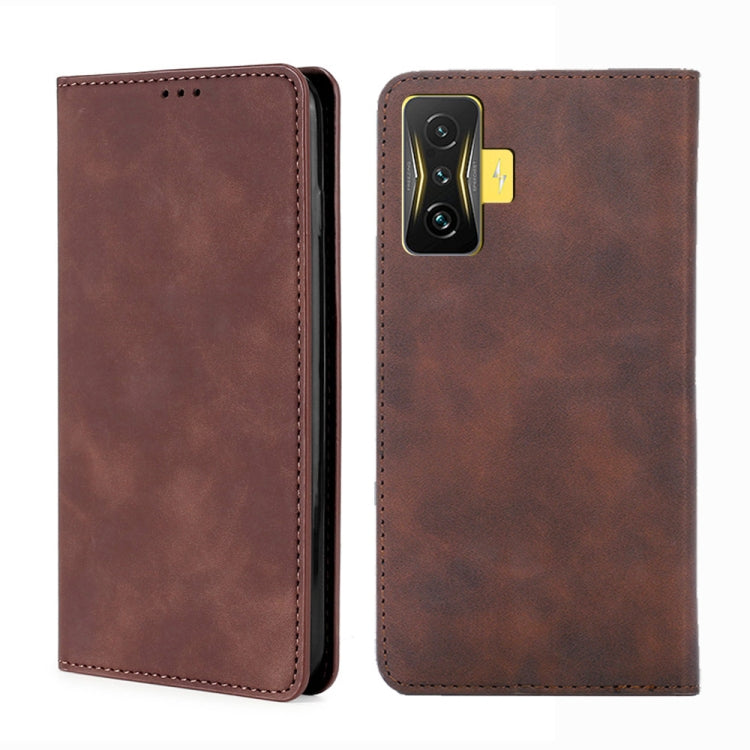 For Xiaomi Redmi K50 Gaming Skin Feel Magnetic Flip Leather Phone Case