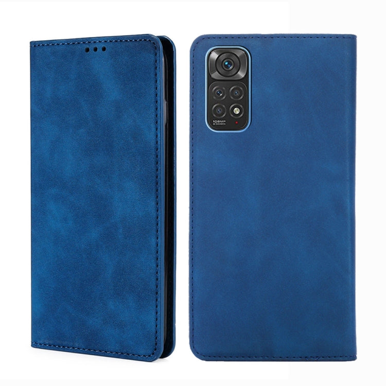 For Xiaomi Redmi Note 11 Global / Note 11S Skin Feel Magnetic Flip Leather Phone Case