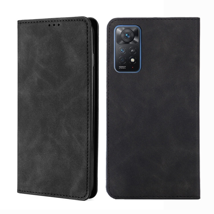 For Xiaomi Redmi Note 11 Pro 4G/5G Global Skin Feel Magnetic Flip Leather Phone Case