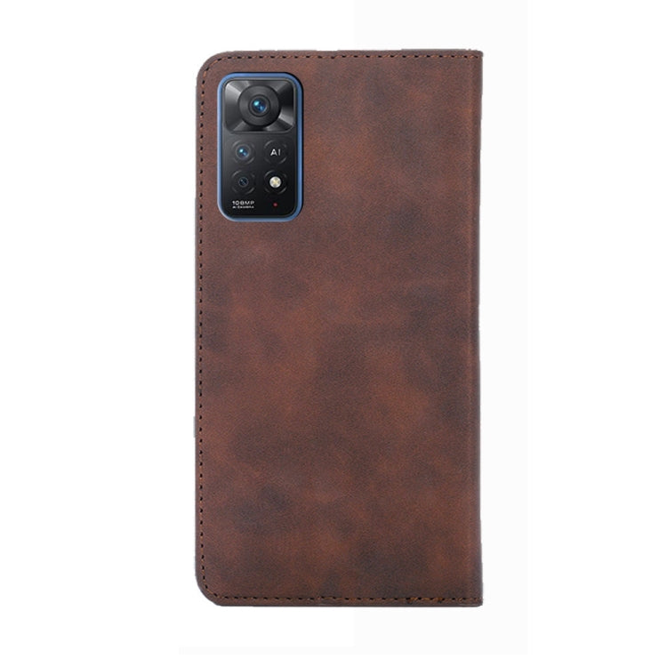 For Xiaomi Redmi Note 11 Pro 4G/5G Global Skin Feel Magnetic Flip Leather Phone Case