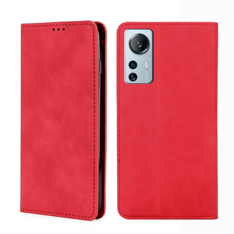 For Xiaomi 12 Lite Skin Feel Magnetic Flip Leather Phone Case
