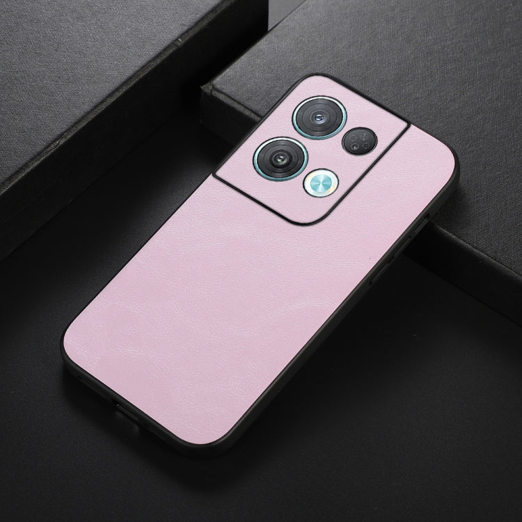 For OPPO Reno8 Pro+ 5G China / 8 Pro 5G Foreign Cowhide Texture PU Phone Case