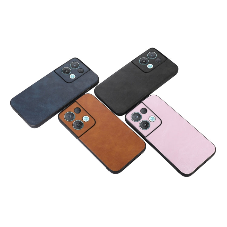 For OPPO Reno8 Pro+ 5G China / 8 Pro 5G Foreign Cowhide Texture PU Phone Case
