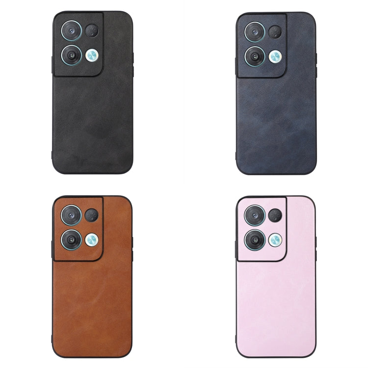 For OPPO Reno8 Pro+ 5G China / 8 Pro 5G Foreign Cowhide Texture PU Phone Case
