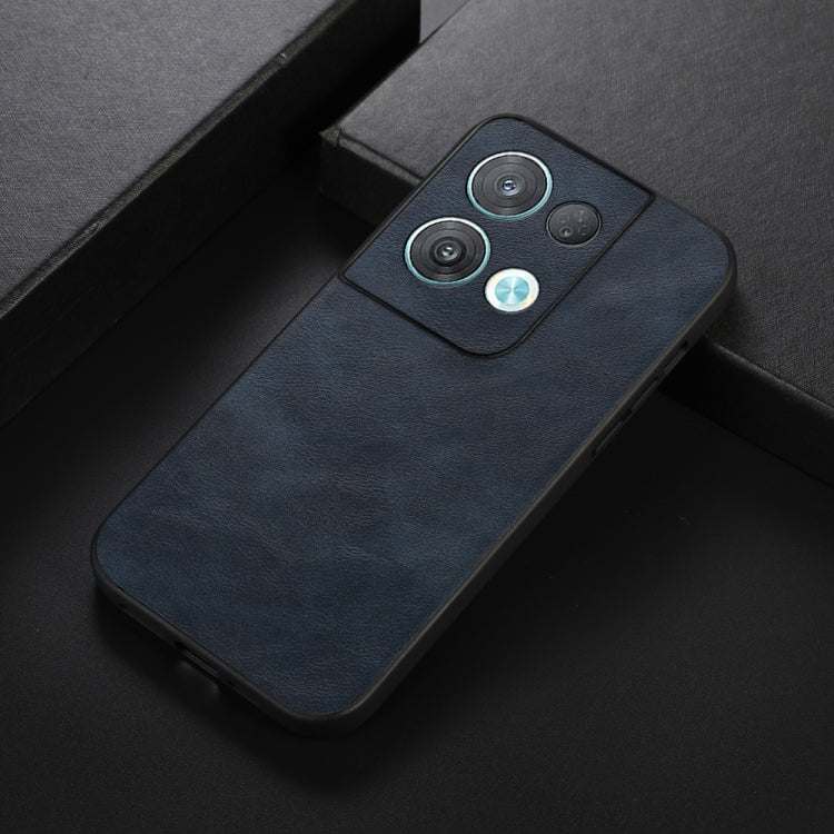 For OPPO Reno8 Pro 5G China Cowhide Texture PU Phone Case