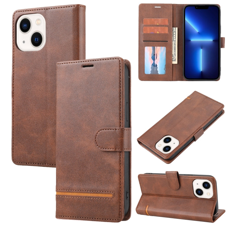 For iPhone 13 Classic Wallet Flip Leather Phone Case