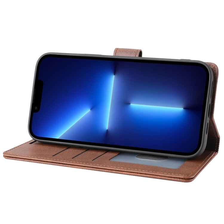 For iPhone 13 Classic Wallet Flip Leather Phone Case