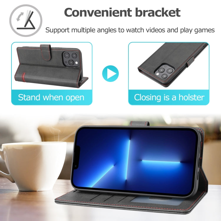 For iPhone 13 Pro Classic Wallet Flip Leather Phone Case