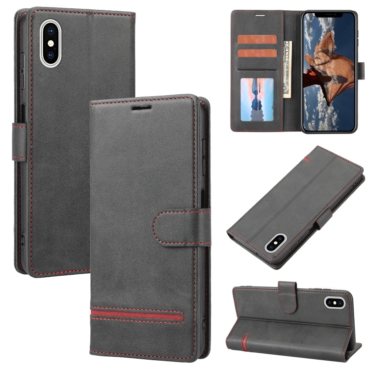 For iPhone X / XS Classic Wallet Flip Leather Phone Case