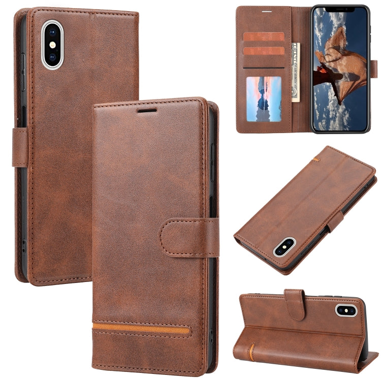 For iPhone X / XS Classic Wallet Flip Leather Phone Case