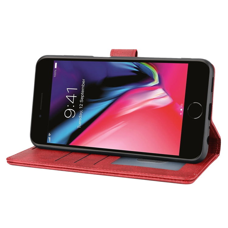 For iPhone SE 2022 / SE 2020 / 8 / 7 Classic Wallet Flip Leather Phone Case