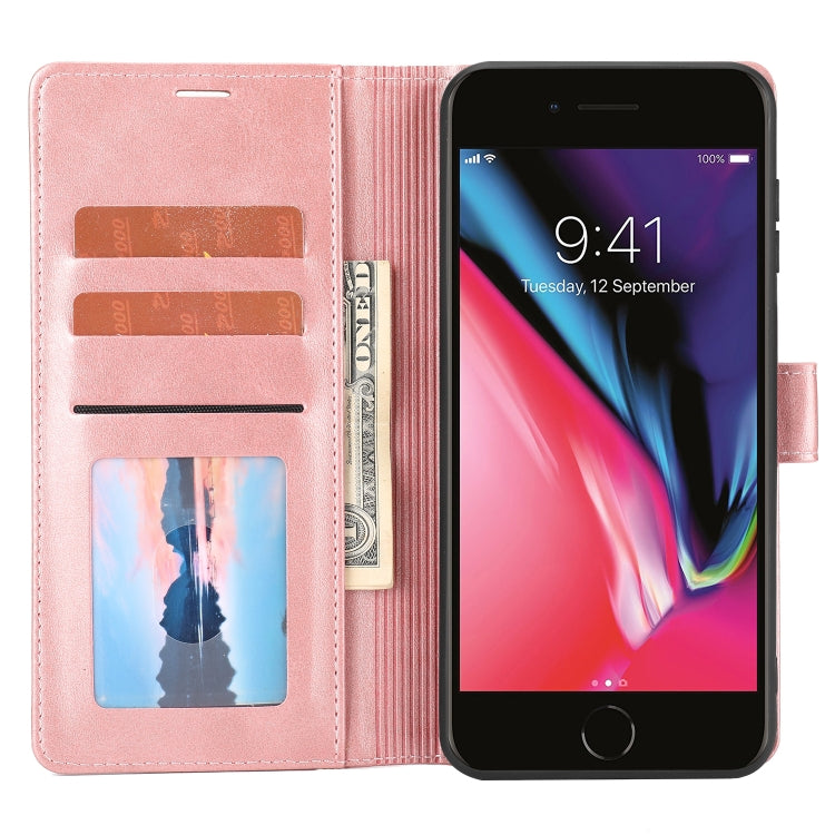 For iPhone SE 2022 / SE 2020 / 8 / 7 Classic Wallet Flip Leather Phone Case