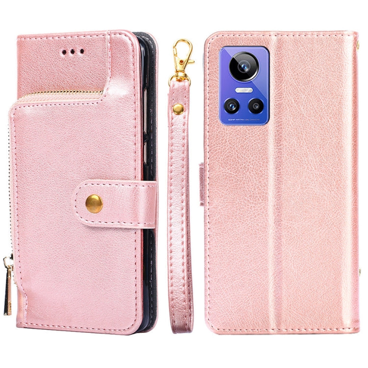 For OPPO Realme GT Neo 3 Zipper Bag Leather Phone Case