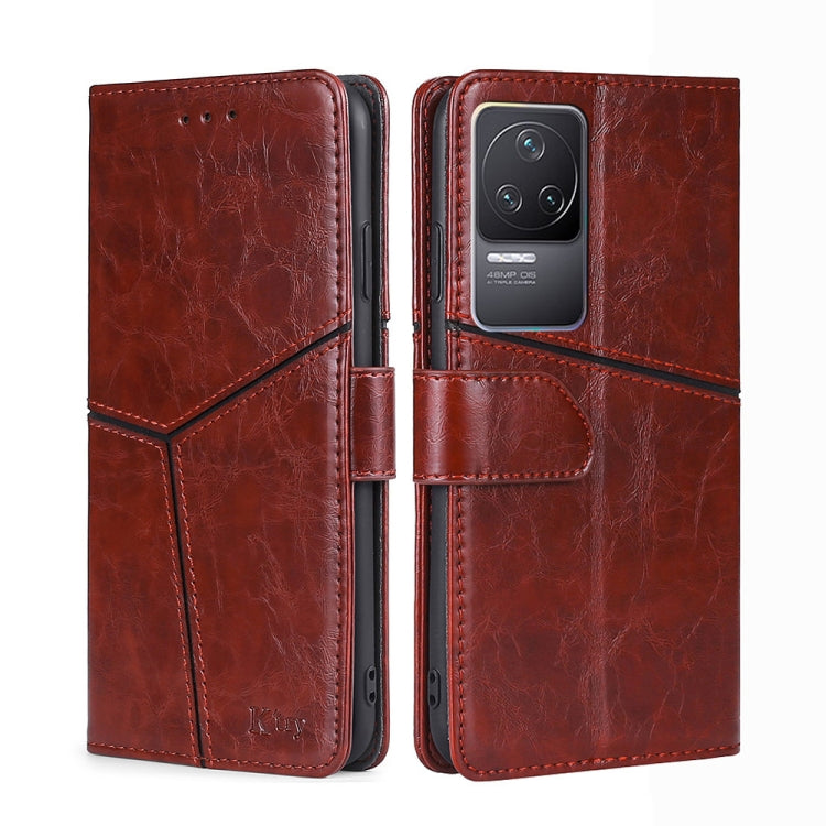 For Xiaomi Redmi K50 / K50 Pro Geometric Stitching Horizontal Flip Leather Phone Case