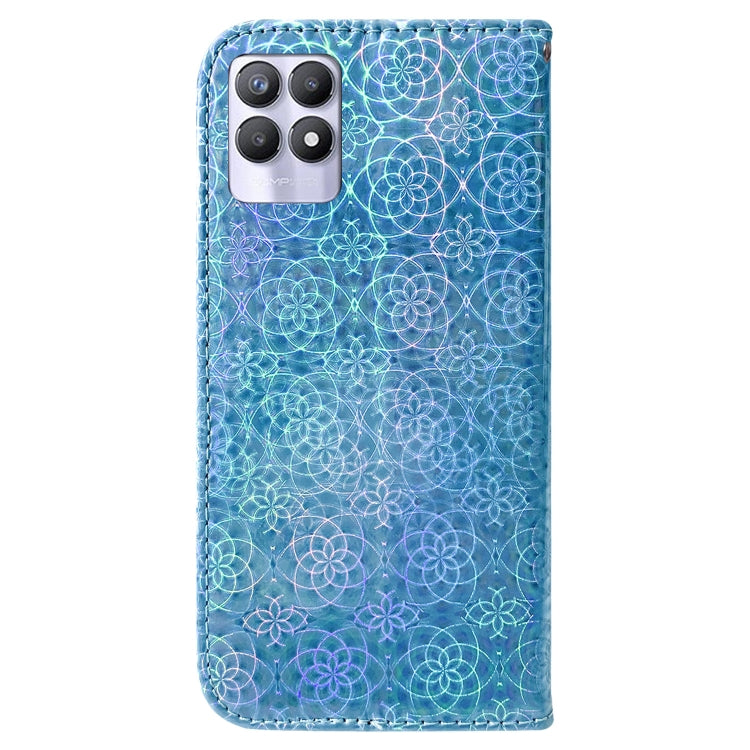 For OPPO Realme 8i Colorful Magnetic Buckle Leather Phone Case
