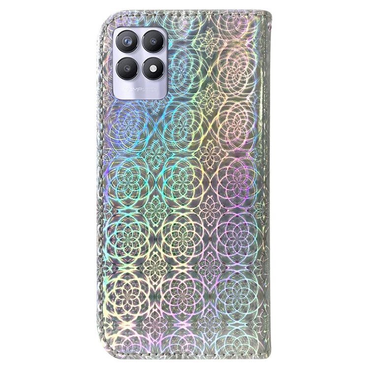 For OPPO Realme 8i Colorful Magnetic Buckle Leather Phone Case