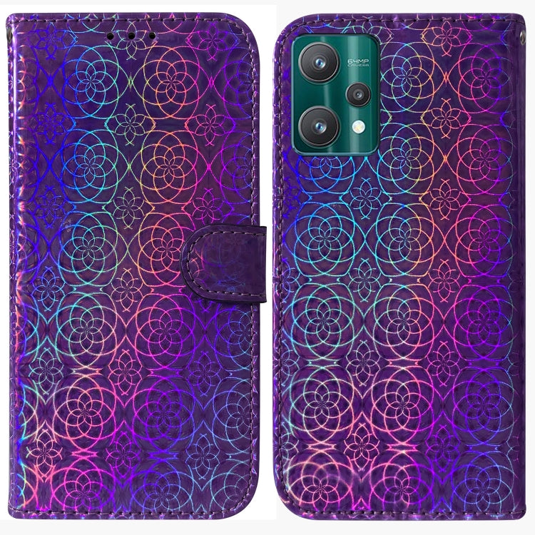 For OPPO Realme 9 Pro Colorful Magnetic Buckle Leather Phone Case