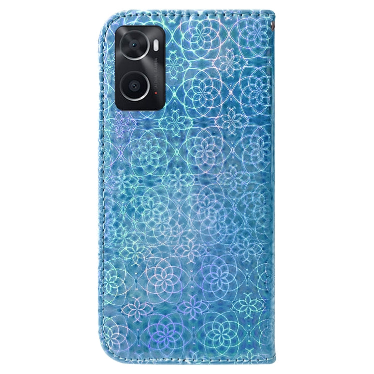 For OPPO Realme 9i / A76 4G / A36 Colorful Magnetic Buckle Leather Phone Case