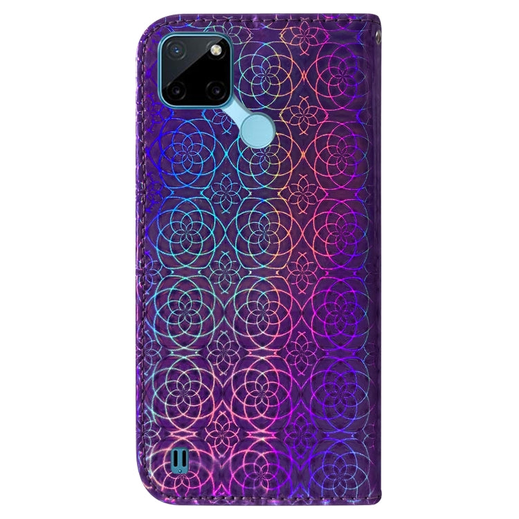 For OPPO Realme C21Y Colorful Magnetic Buckle Leather Phone Case