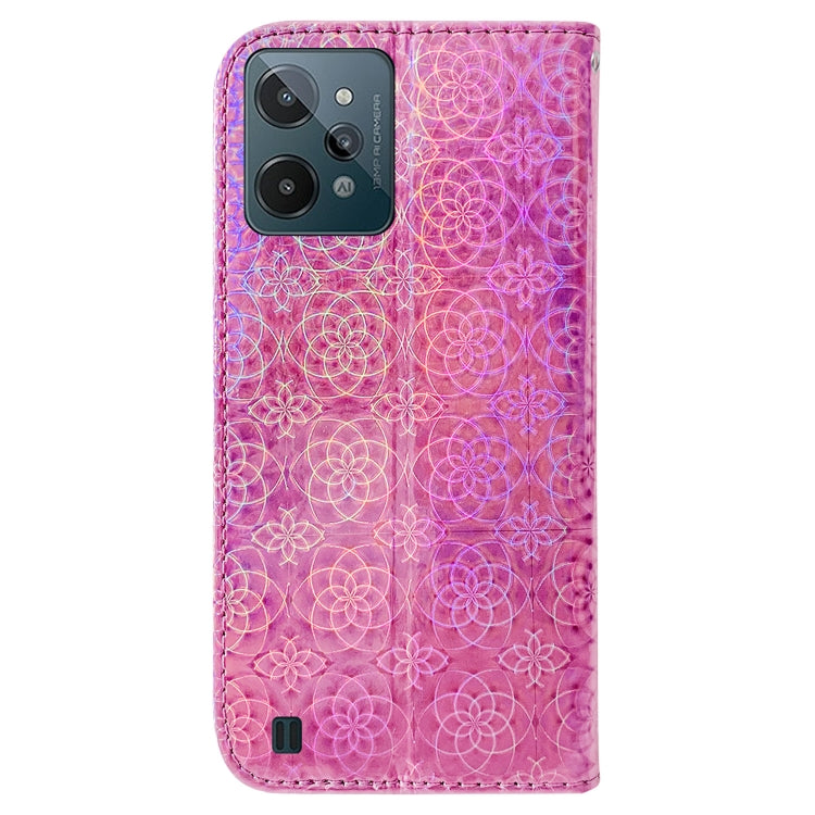 For OPPO Realme C31 Colorful Magnetic Buckle Leather Phone Case