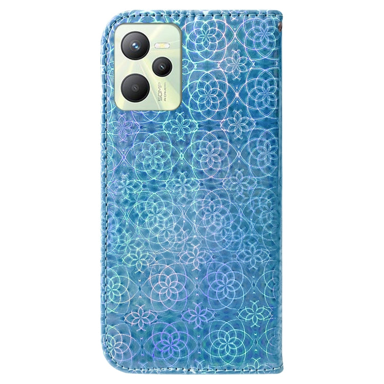 For OPPO Realme C35 Colorful Magnetic Buckle Leather Phone Case
