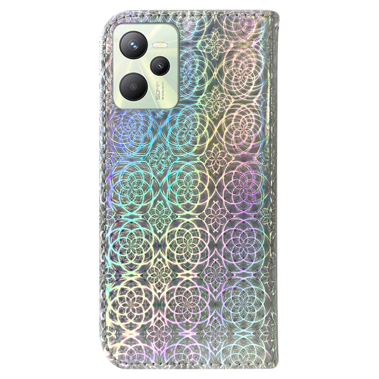 For OPPO Realme C35 Colorful Magnetic Buckle Leather Phone Case