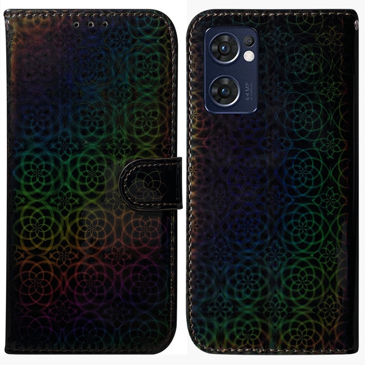 For OPPO Reno7 5G Foreign / Find X5 Lite Colorful Magnetic Buckle Leather Phone Case