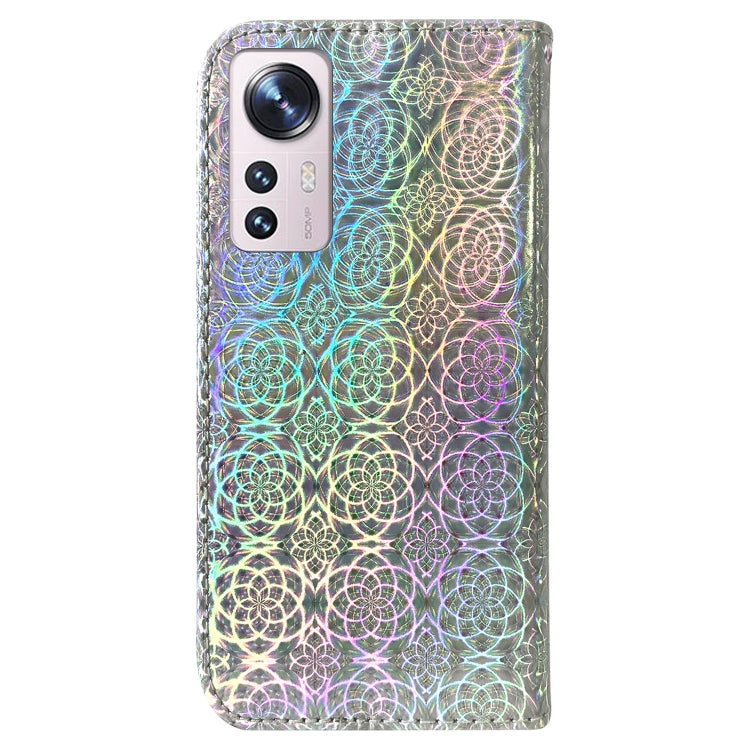 For Xiaomi 12 Pro Colorful Magnetic Buckle Leather Phone Case