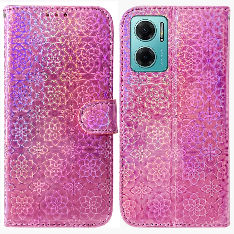 For Xiaomi Redmi Note 11E / Redmi 10 5G Colorful Magnetic Buckle Leather Phone Case