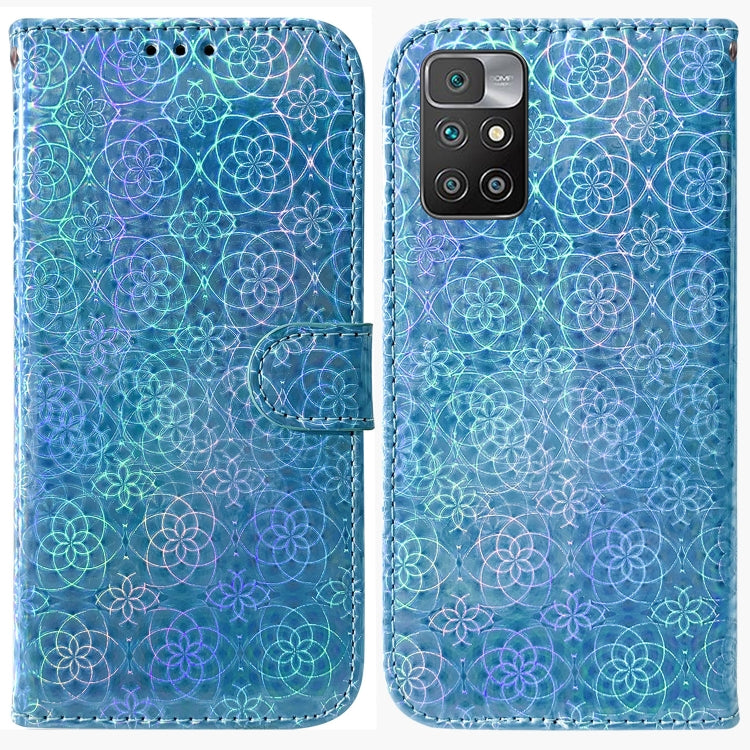 For Xiaomi Redmi 10 / 10 Prime Colorful Magnetic Buckle Leather Phone Case