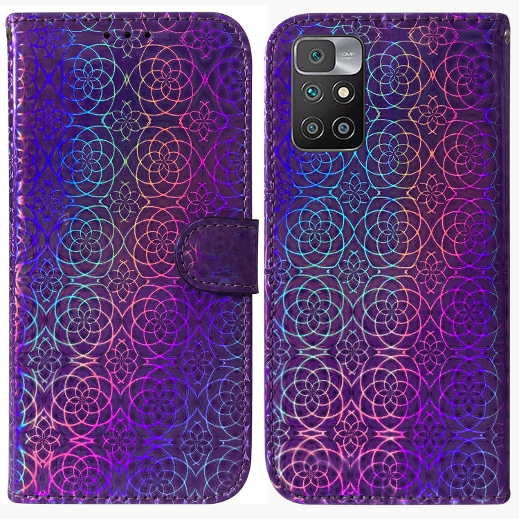 For Xiaomi Redmi 10 / 10 Prime Colorful Magnetic Buckle Leather Phone Case