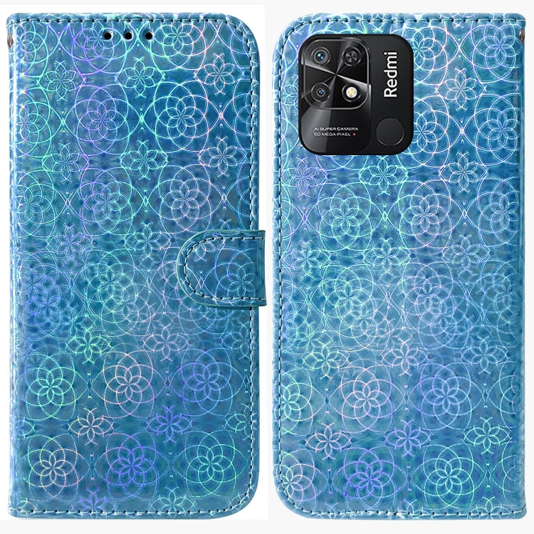 For Xiaomi Redmi 10C Colorful Magnetic Buckle Leather Phone Case