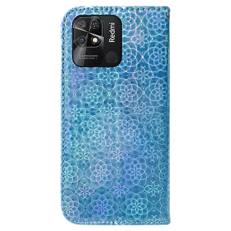 For Xiaomi Redmi 10C Colorful Magnetic Buckle Leather Phone Case