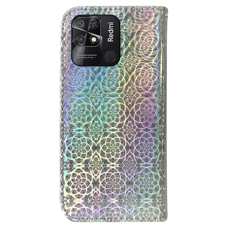 For Xiaomi Redmi 10C Colorful Magnetic Buckle Leather Phone Case