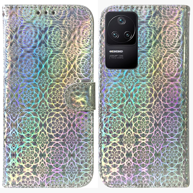 For Xiaomi Redmi K40S Colorful Magnetic Buckle Leather Phone Case