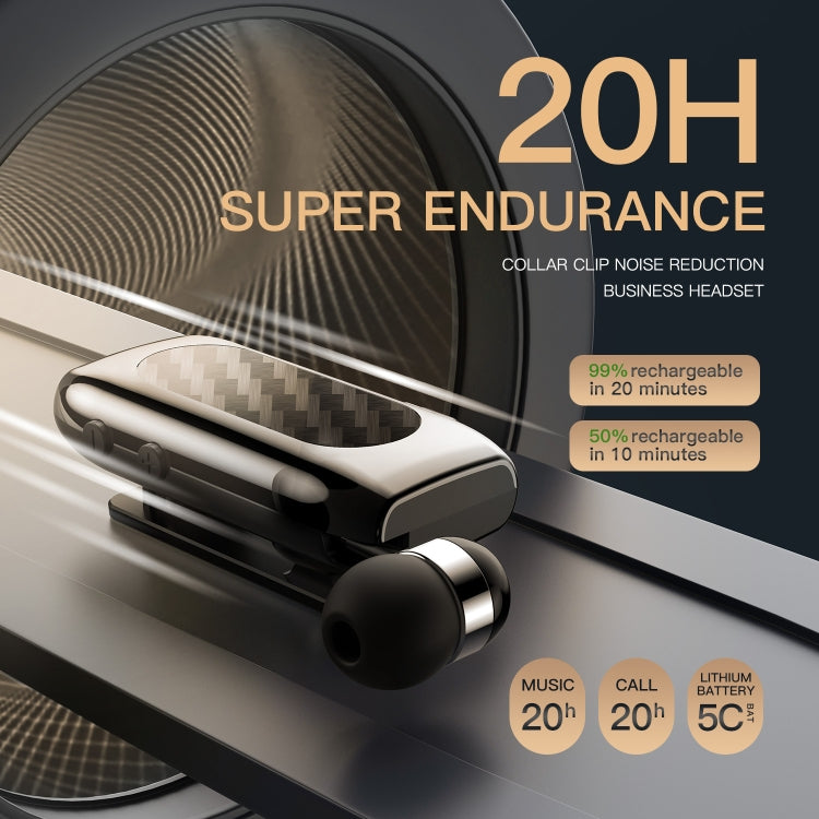 K56 Lavalier Noise Reduction Carbon Brazing Bluetooth Earphone