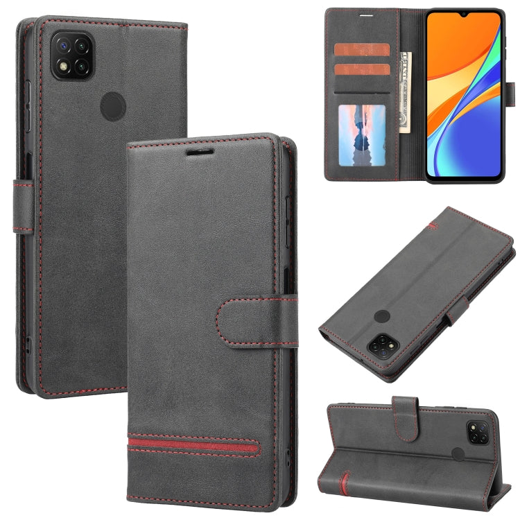 For Xiaomi Redmi 9C Classic Wallet Flip Leather Phone Case